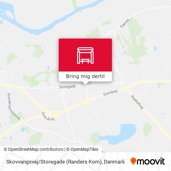 Skovvangsvej / Storegade (Randers Kom) kort