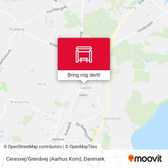 Ceresvej/Grenåvej (Aarhus Kom) kort