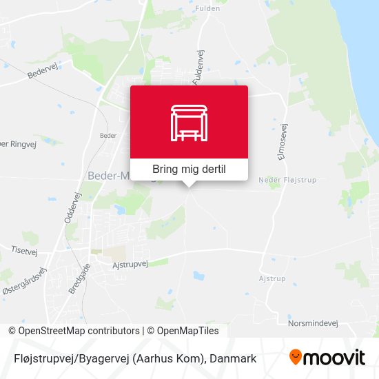 Fløjstrupvej / Byagervej (Aarhus Kom) kort