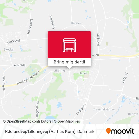 Rødlundvej / Lilleringvej (Aarhus Kom) kort