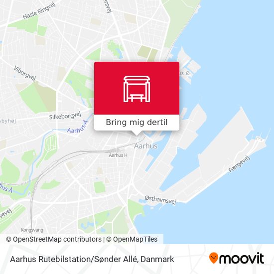 Aarhus Rutebilstation / Sønder Allé kort