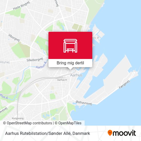 Aarhus Rutebilstation / Sønder Allé kort