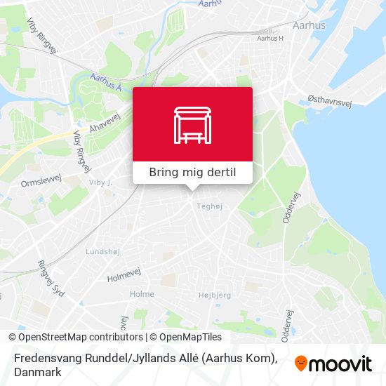 Fredensvang Runddel / Jyllands Allé (Aarhus Kom) kort