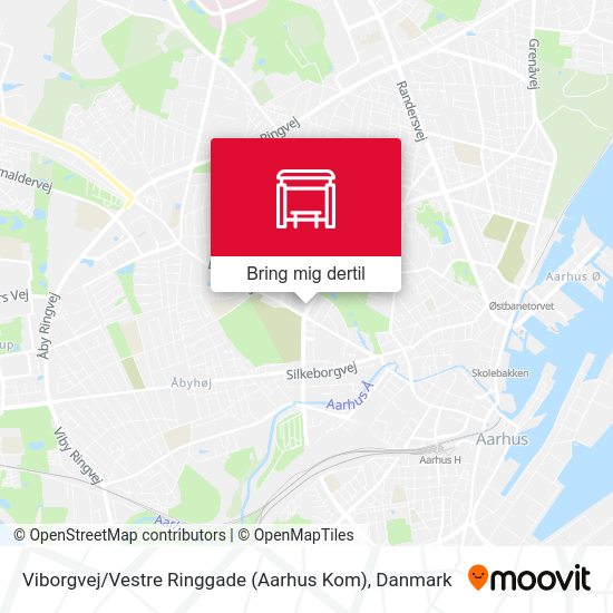Viborgvej / Vestre Ringgade (Aarhus Kom) kort