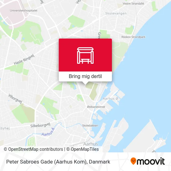 Peter Sabroes Gade (Aarhus Kom) kort