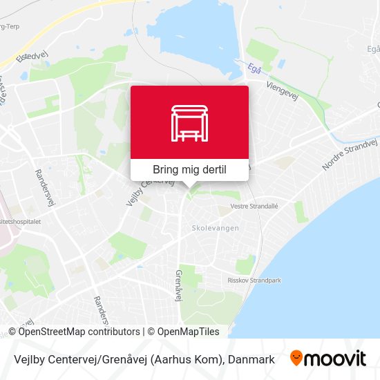 Vejlby Centervej / Grenåvej (Aarhus Kom) kort