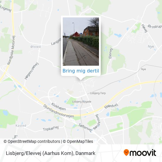 Lisbjerg/Elevvej (Aarhus Kom) kort