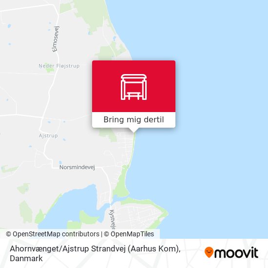 Ahornvænget / Ajstrup Strandvej (Aarhus Kom) kort