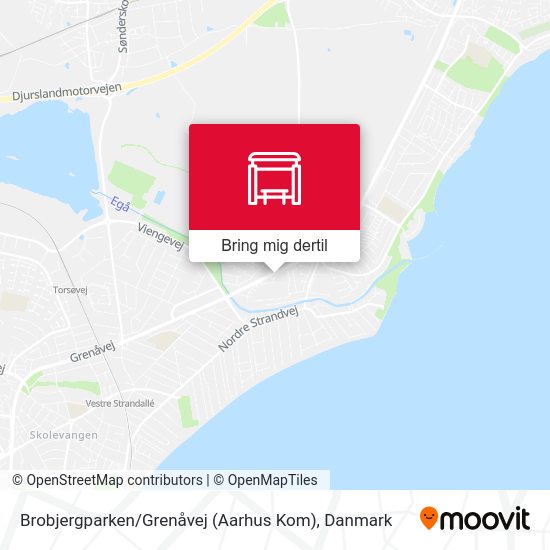 Brobjergparken / Grenåvej (Aarhus Kom) kort