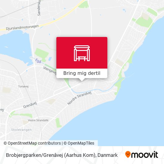 Brobjergparken / Grenåvej (Aarhus Kom) kort