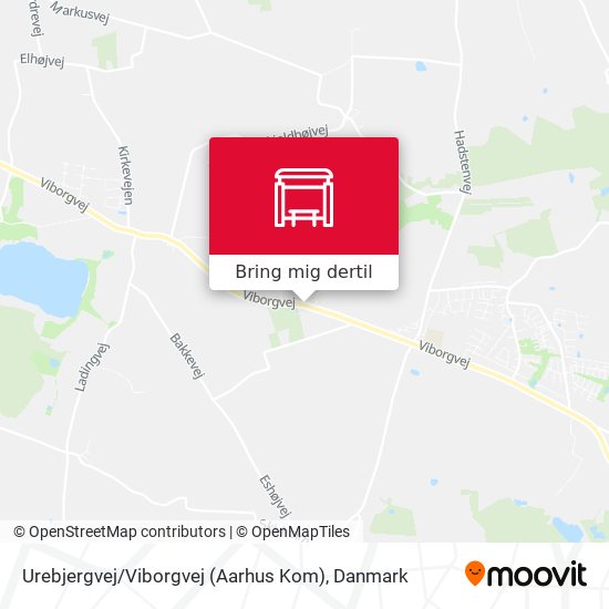 Urebjergvej / Viborgvej (Aarhus Kom) kort