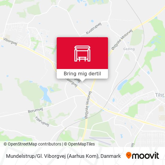 Mundelstrup / Gl. Viborgvej (Aarhus Kom) kort