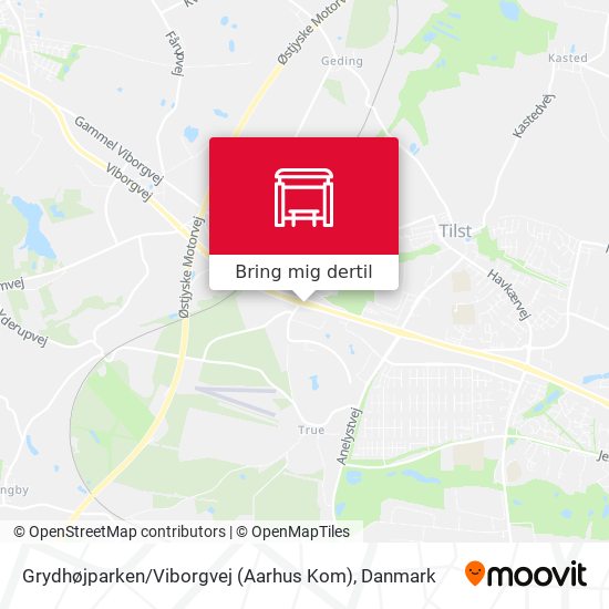 Grydhøjparken / Viborgvej (Aarhus Kom) kort