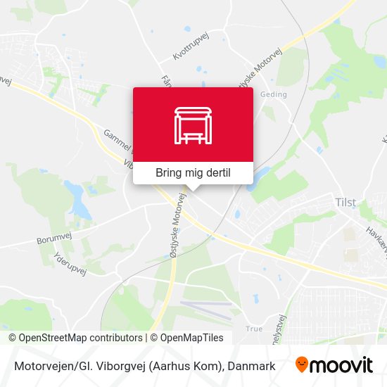 Motorvejen / Gl. Viborgvej (Aarhus Kom) kort