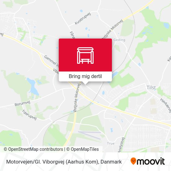 Motorvejen / Gl. Viborgvej (Aarhus Kom) kort