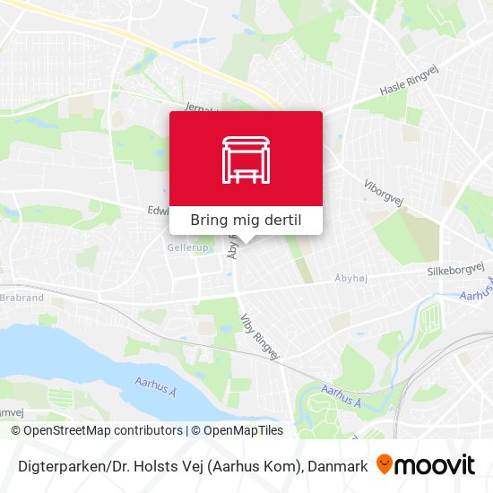 Digterparken / Dr. Holsts Vej (Aarhus Kom) kort