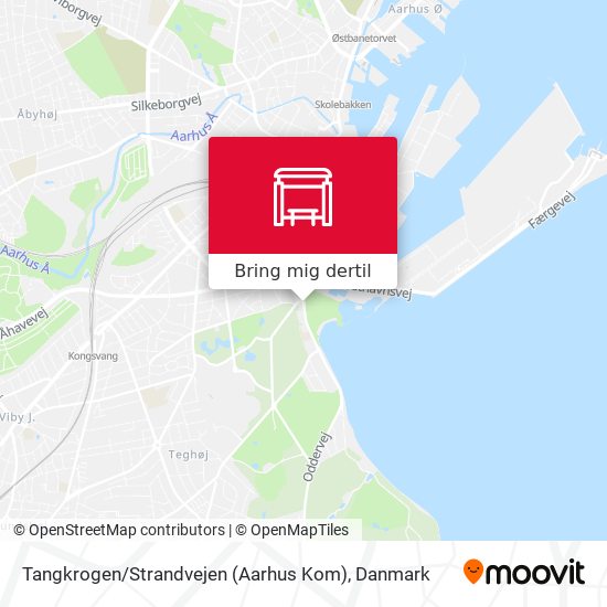 Tangkrogen / Strandvejen (Aarhus Kom) kort