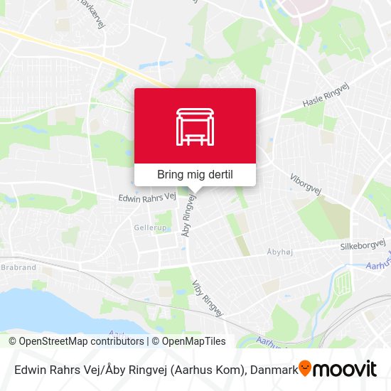 Edwin Rahrs Vej / Åby Ringvej (Aarhus Kom) kort