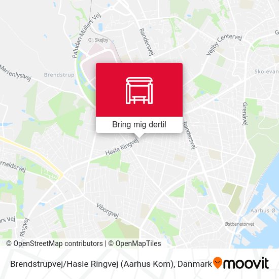Brendstrupvej / Hasle Ringvej (Aarhus Kom) kort