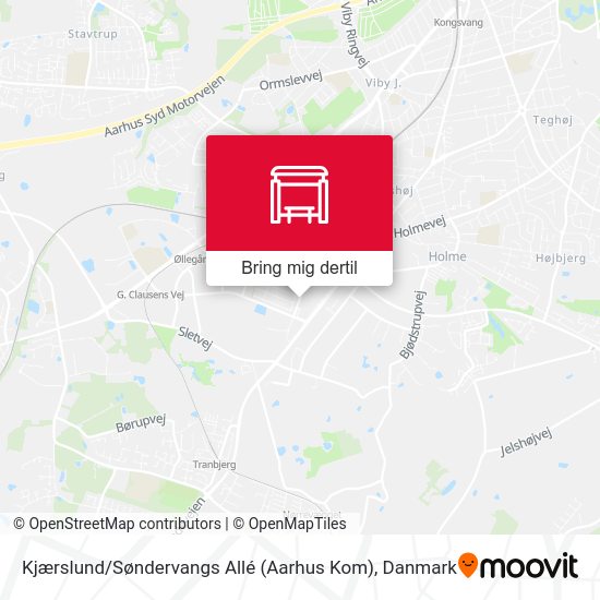 Kjærslund / Søndervangs Allé (Aarhus Kom) kort