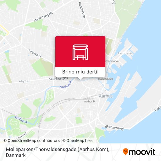 Mølleparken / Thorvaldsensgade (Aarhus Kom) kort