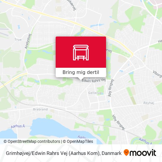 Grimhøjvej / Edwin Rahrs Vej (Aarhus Kom) kort