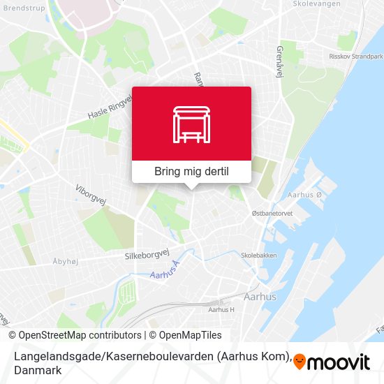 Langelandsgade / Kaserneboulevarden (Aarhus Kom) kort