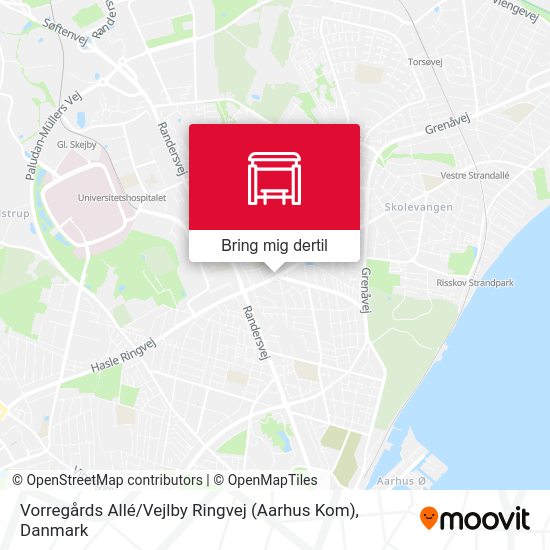 Vorregårds Allé / Vejlby Ringvej (Aarhus Kom) kort