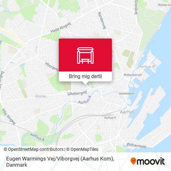 Eugen Warmings Vej / Viborgvej (Aarhus Kom) kort