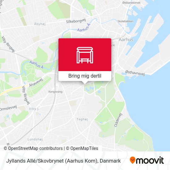 Jyllands Allé / Skovbrynet (Aarhus Kom) kort