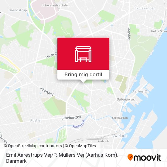 Emil Aarestrups Vej / P.-Müllers Vej (Aarhus Kom) kort