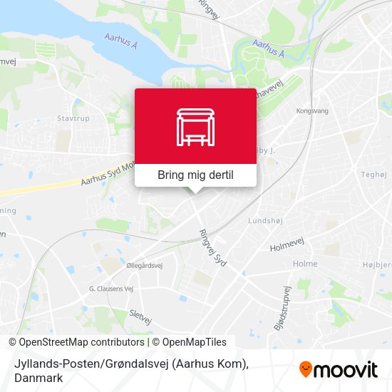 Jyllands-Posten / Grøndalsvej (Aarhus Kom) kort