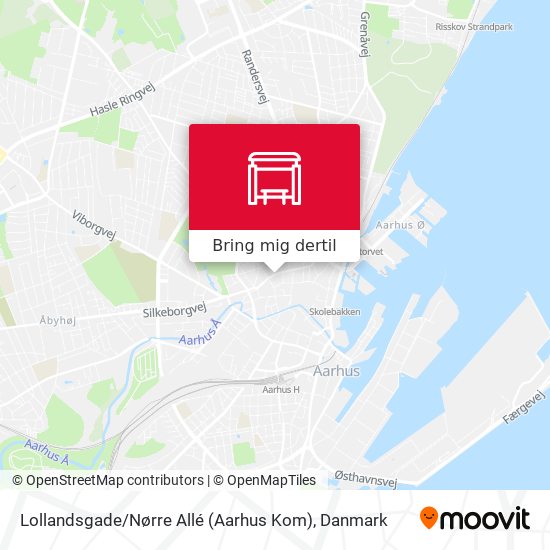 Lollandsgade / Nørre Allé (Aarhus Kom) kort