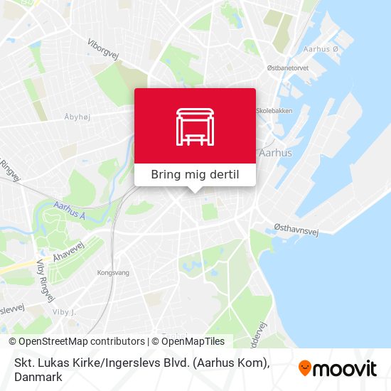 Skt. Lukas Kirke / Ingerslevs Blvd. (Aarhus Kom) kort