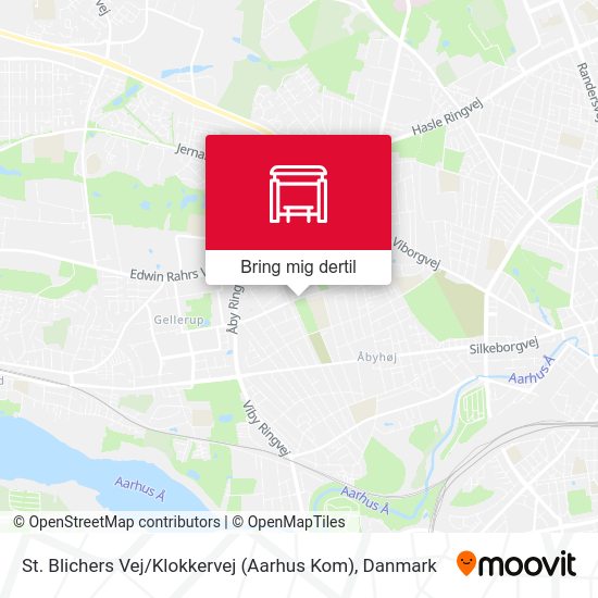 St. Blichers Vej / Klokkervej (Aarhus Kom) kort
