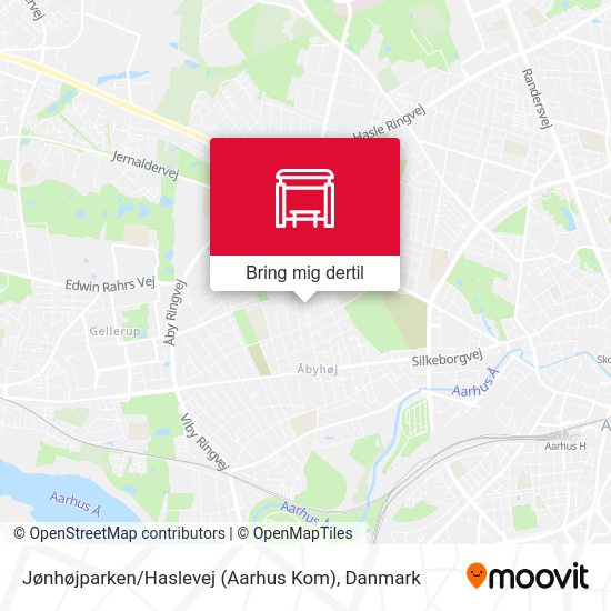 Jønhøjparken / Haslevej (Aarhus Kom) kort