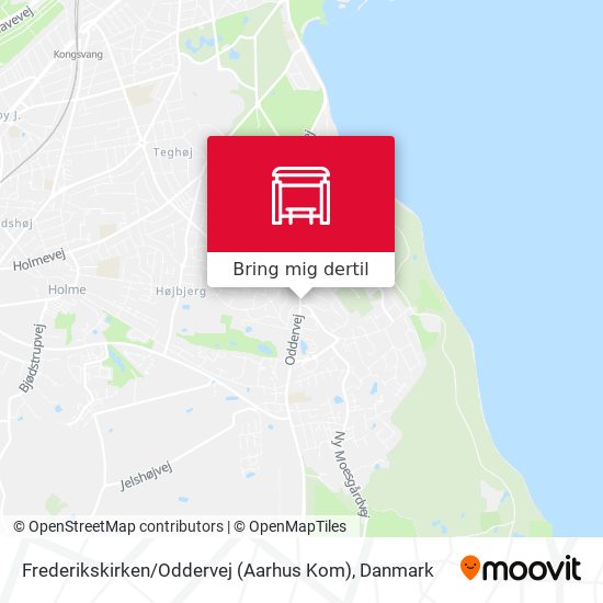 Frederikskirken / Oddervej (Aarhus Kom) kort