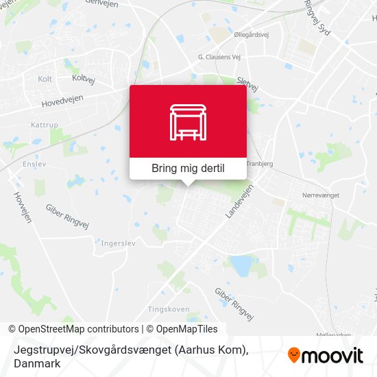 Jegstrupvej / Skovgårdsvænget (Aarhus Kom) kort