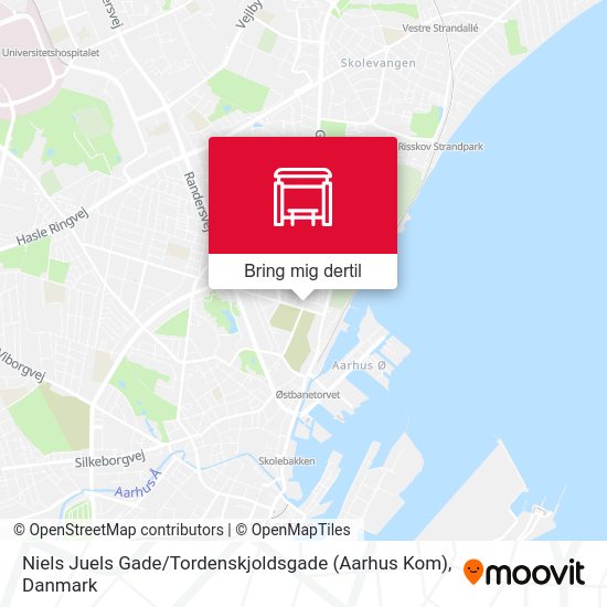 Niels Juels Gade / Tordenskjoldsgade (Aarhus Kom) kort