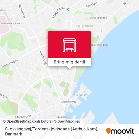 Skovvangsvej / Tordenskjoldsgade (Aarhus Kom) kort