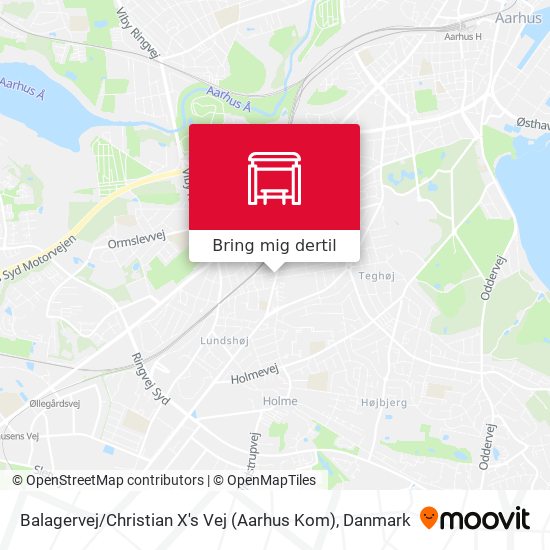 Balagervej / Christian X's Vej (Aarhus Kom) kort