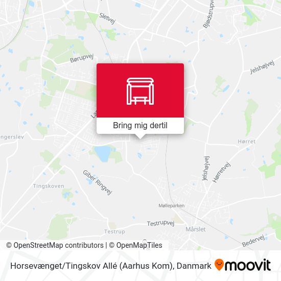 Horsevænget / Tingskov Allé (Aarhus Kom) kort