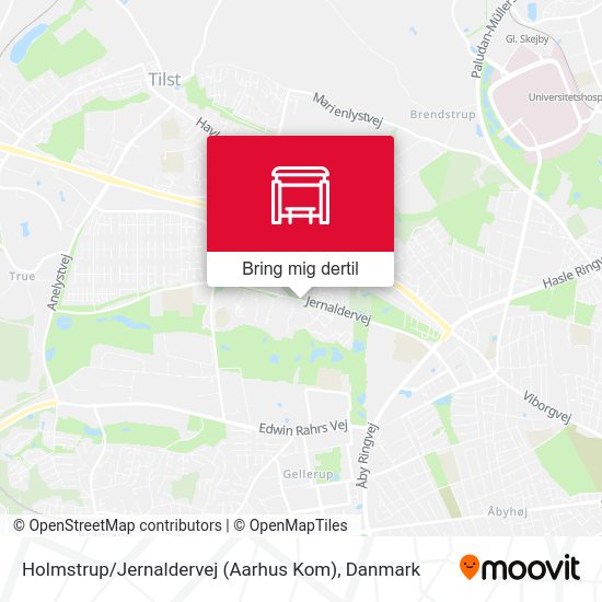 Holmstrup / Jernaldervej (Aarhus Kom) kort