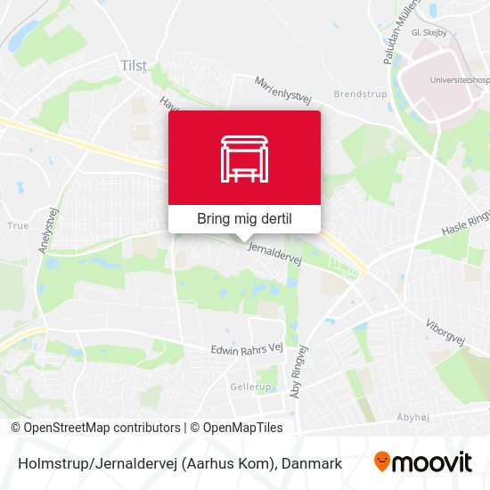 Holmstrup / Jernaldervej (Aarhus Kom) kort