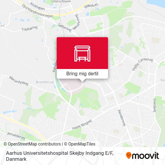 Aarhus Universitetshospital Skejby Indgang E / F kort
