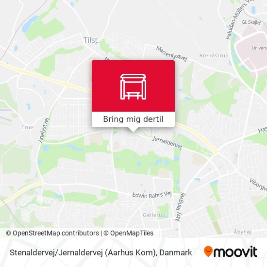 Stenaldervej / Jernaldervej (Aarhus Kom) kort