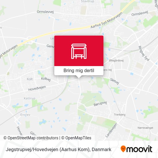 Jegstrupvej / Hovedvejen (Aarhus Kom) kort