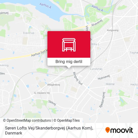Søren Lofts Vej / Skanderborgvej (Aarhus Kom) kort