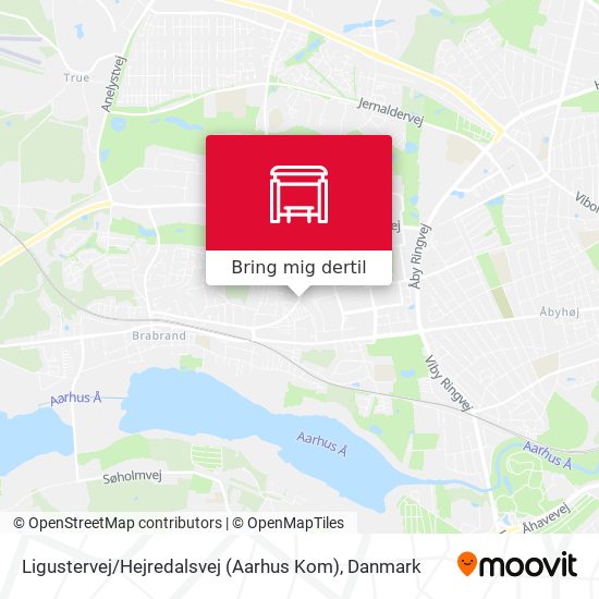 Ligustervej / Hejredalsvej (Aarhus Kom) kort