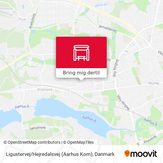 Ligustervej / Hejredalsvej (Aarhus Kom) kort
